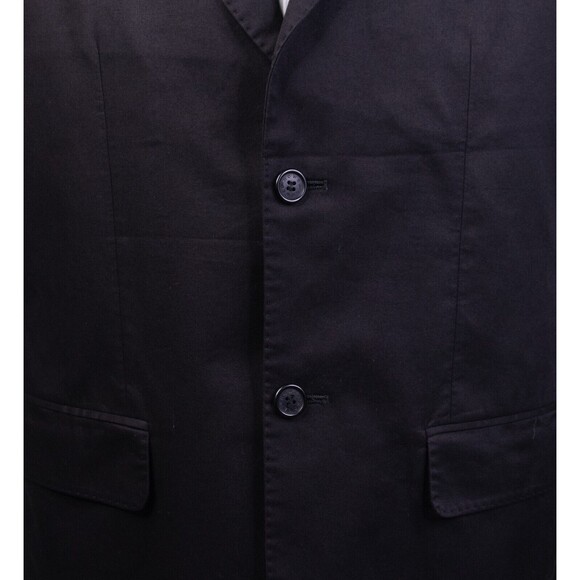 Howe NORDSTROM Mens Sport Coat Blazer Suit Jacket Two Button Black 44R Slim Fit - Picture 7 of 14